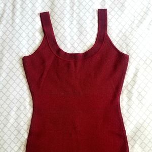 BCBG Maxazria red bodycon dress